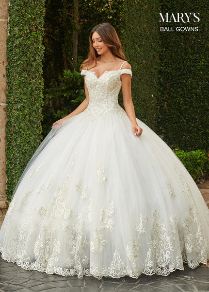 Bridal Ball Gowns in Ivory, White Color #MB6080