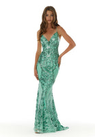 Sequin Fitted Prom Dress