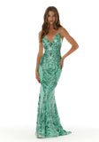 Sequin Fitted Prom Dress