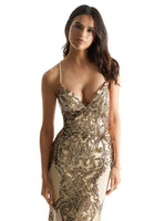 Sequin Fitted Prom Dress