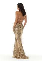 Sequin Fitted Prom Dress