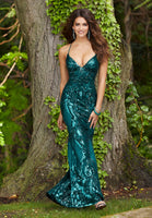 Sequin Fitted Prom Dress