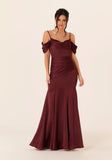 Luxe Satin Fit and Flare Bridesmaids Dress