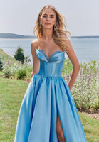 Embellished Corset Mikado Prom Dress