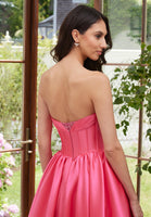 Embellished Corset Mikado Prom Dress