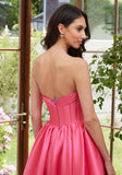 Embellished Corset Mikado Prom Dress