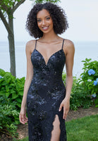 Sheath Prom Dress with Floral Sequin Lace