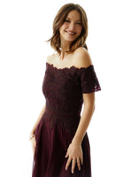 Beaded A-Line Evening Gown in Chiffon with Appliqués