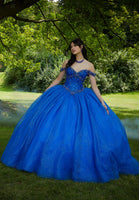 Jewel Beaded Corset Quinceañera Dress