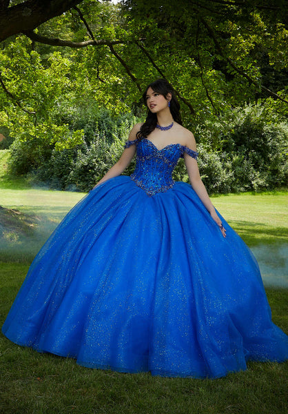 Jewel Beaded Corset Quinceañera Dress