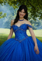 Jewel Beaded Corset Quinceañera Dress