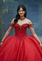 Jewel Beaded Corset Quinceañera Dress