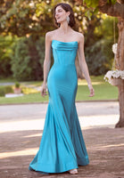 Silky Jersey Fit and Flare with Corset Bodice