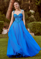 Sequin and Crystal Beaded Sparkle Tulle Ball Gown