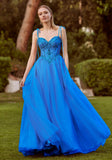 Sequin and Crystal Beaded Sparkle Tulle Ball Gown