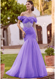 Asymmetrically Draped Tulle Mermaid