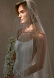 Cathedral Length Tulle Veil with Scattered Satin Bows
