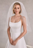 Elbow Length Tulle Veil with Scattered Satin Bows