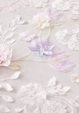 Cathedral Length Three Dimensional Floral Tulle Veil