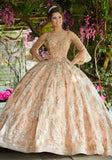 Crystal Beaded Lace and Tulle Quinceañera Dress #89261