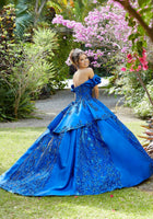 Larissa Satin and Patterned Sequin Quinceañera Dress #89285