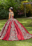 Metallic Lace and Larissa Satin Quinceañera Dress #89290