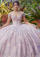 Sequin Patterned Sparkle Tulle Quinceañera Dress #89291