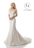 Lo Adoro Bridal Dresses in IVORY/CHAMPAGNE, IVORY, WHITE Color-3 #M772