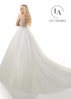 Lo Adoro Bridal Dresses in IVORY/SILVER, WHITE/SILVER Color # M780