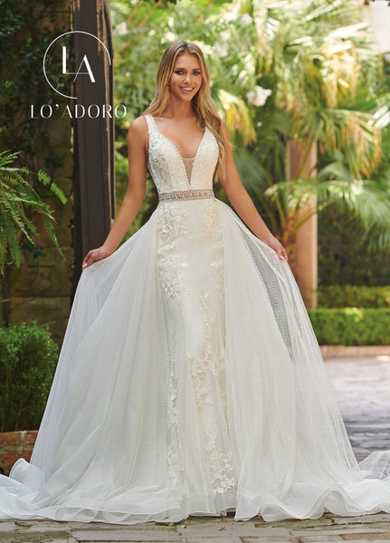 Lo Adoro Bridal Dresses in IVORY, WHITE Color – LUPITA'S BRIDAL HOUSE