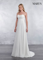 Bridal Wedding Dresses in Ivory or White Color-5 #MB1027
