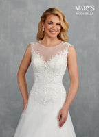 Bridal Dresses in Ivory or White Color-6 #MB2106