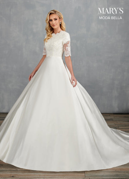 Bridal Dresses in Ivory or White Color-3 #MB2111