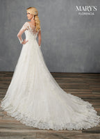 Florencia Bridal Dresses in Ivory or White Color-4 #MB3112