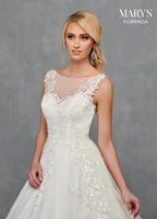 Florencia Bridal Dresses in Ivory or White Color-3 #MB3115