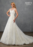 Florencia Bridal Dresses in Ivory or White Color-2 #MB3116