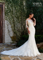 Couture Damour Bridal Dresses in Ivory or White Color-2 #MB4106