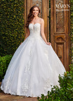 Bridal Ball Gowns in Ivory or White Color-8 #MB6073