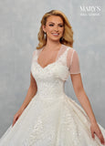 Bridal Ball Gowns in Ivory or White Color-7 #MB6074