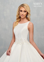 Bridal Ball Gowns in Ivory or White Color-4 #MB6077