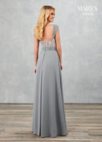 Amalia Bridesmaid Dresses in Shown in Dark Platinum #MB7096
