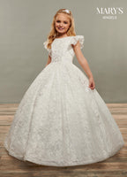 Angel Flower Girl Dresses in Ivory or White Color-3