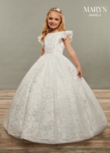 Angel Flower Girl Dresses in Ivory or White Color – LUPITA'S