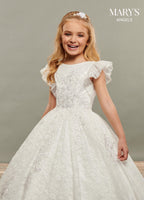 Angel Flower Girl Dresses in Ivory or White Color-3