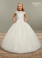 Angel Flower Girl Dresses in Ivory or White Color-5