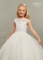 Angel Flower Girl Dresses in Ivory or White Color-5
