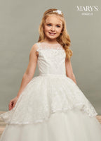 Angel Flower Girl Dresses in Ivory or White Color-9