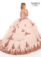 Lareina Quinceanera Dresses in Blush/Rose Gold or Baby Blue Color MQ2115