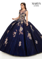 Lareina Quinceanera Dresses in Wine/Iridescent or Navy/Iridescent Color MQ2117