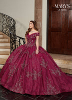 Lareina Quinceanera Dresses in Burgundy or Champagne Color MQ2120